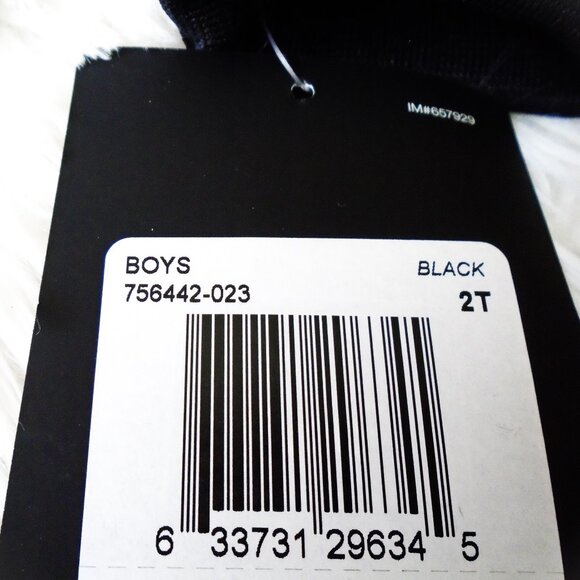 Jordan Black Colorblock Full Zip Track Jacket Black 2T Boys - Picture 14 of 14